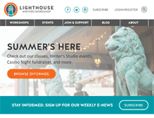Tablet Screenshot of lighthousewriters.org